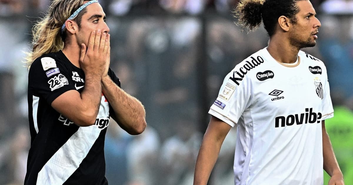Análise: Vasco volta a sofrer com ineficiência e desmorona diante do Santos