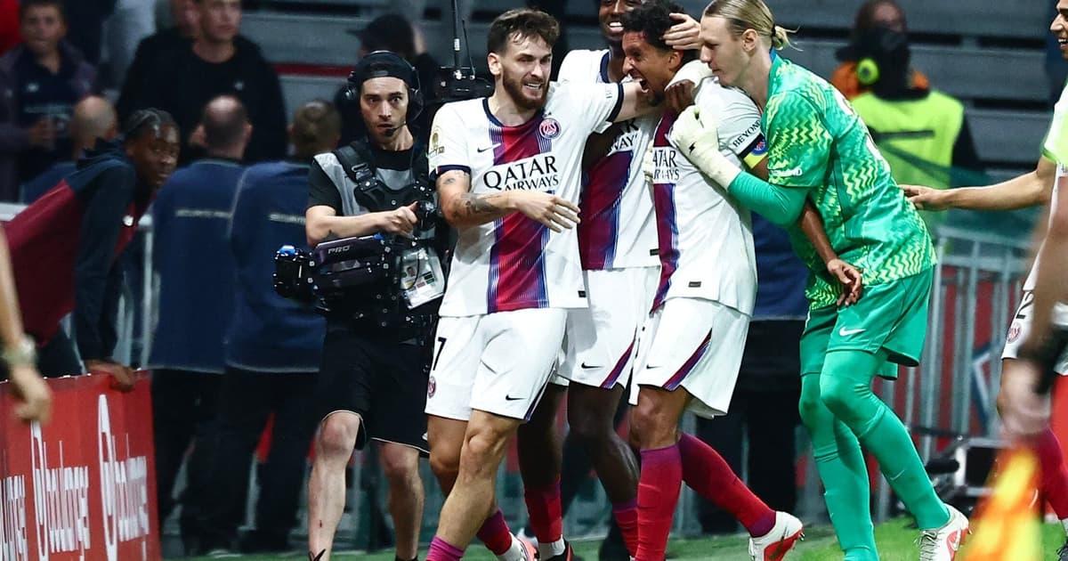 PSG reage no fim e empata com Lille com gol de Marquinhos