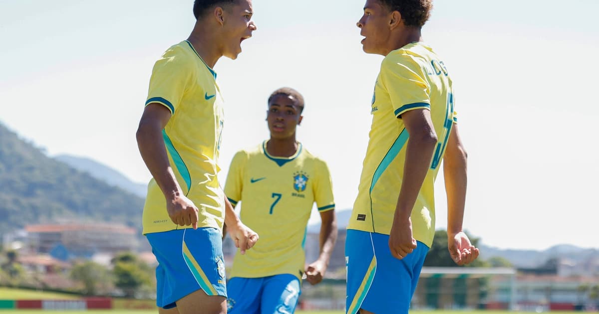 Brasil Sub-15 goleia o Uruguai em preparação ao Sul-Americano