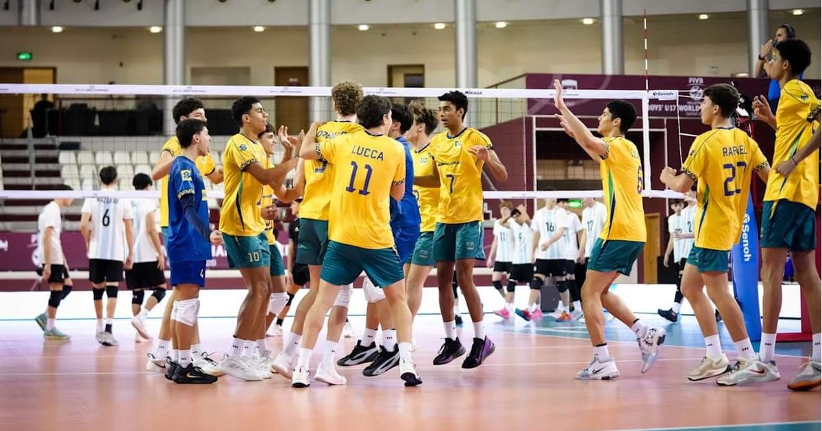 Brasil vence e vai ao mata-mata do Mundial de Vôlei sub-17