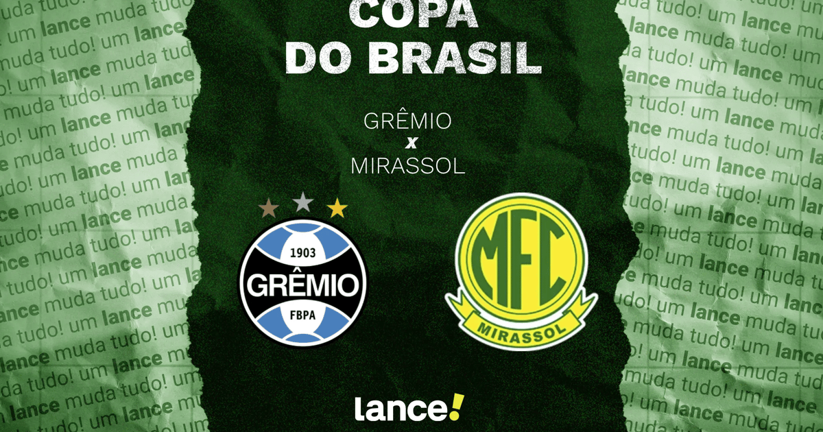 Grêmio x Mirassol: onde assistir e prováveis escalações do jogo pela Copa do Brasil
