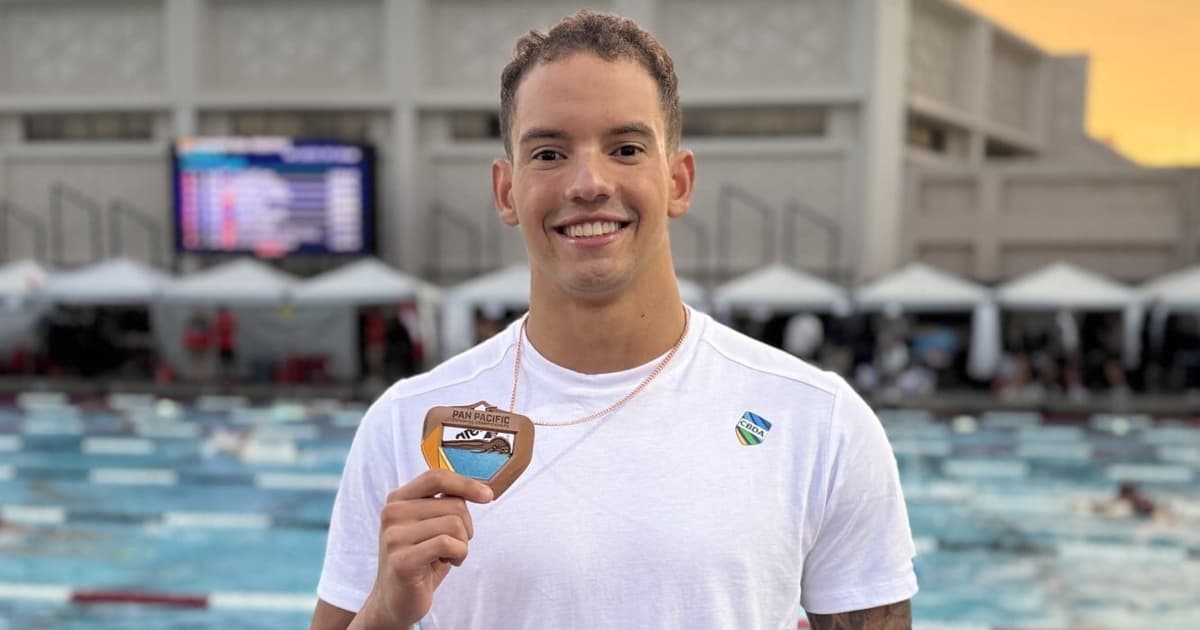 Guilherme Caribé é bronze e marca o melhor tempo da carreira no Pan-Pacífico