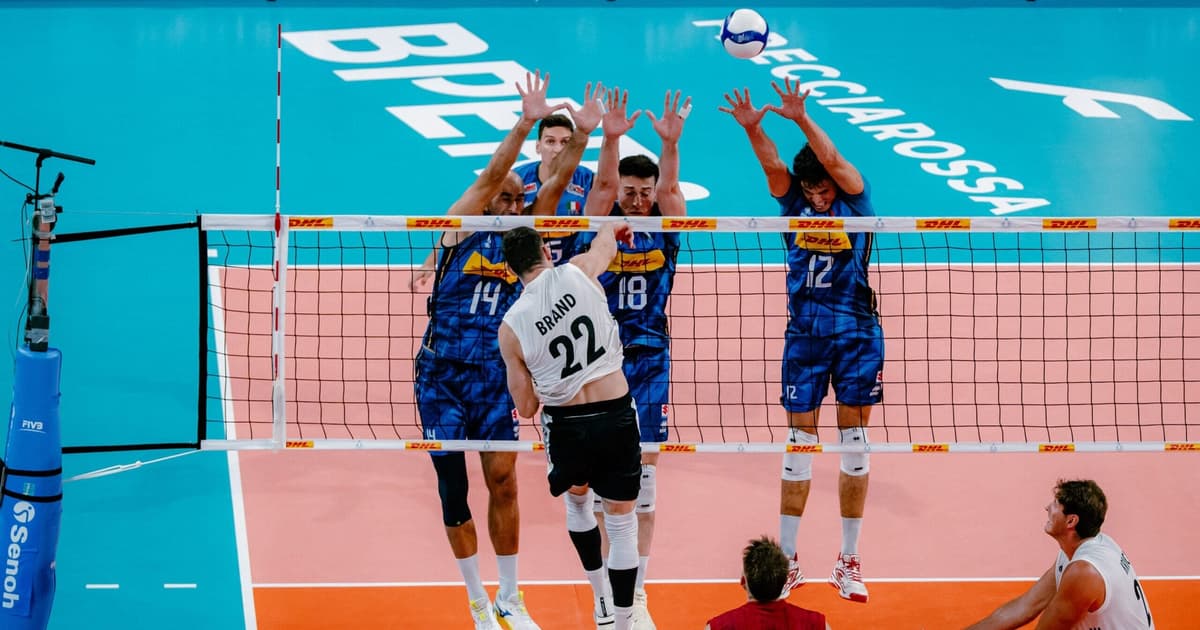 Vôlei: Alemanha e Itália fazem set de 130 pontos em amistoso