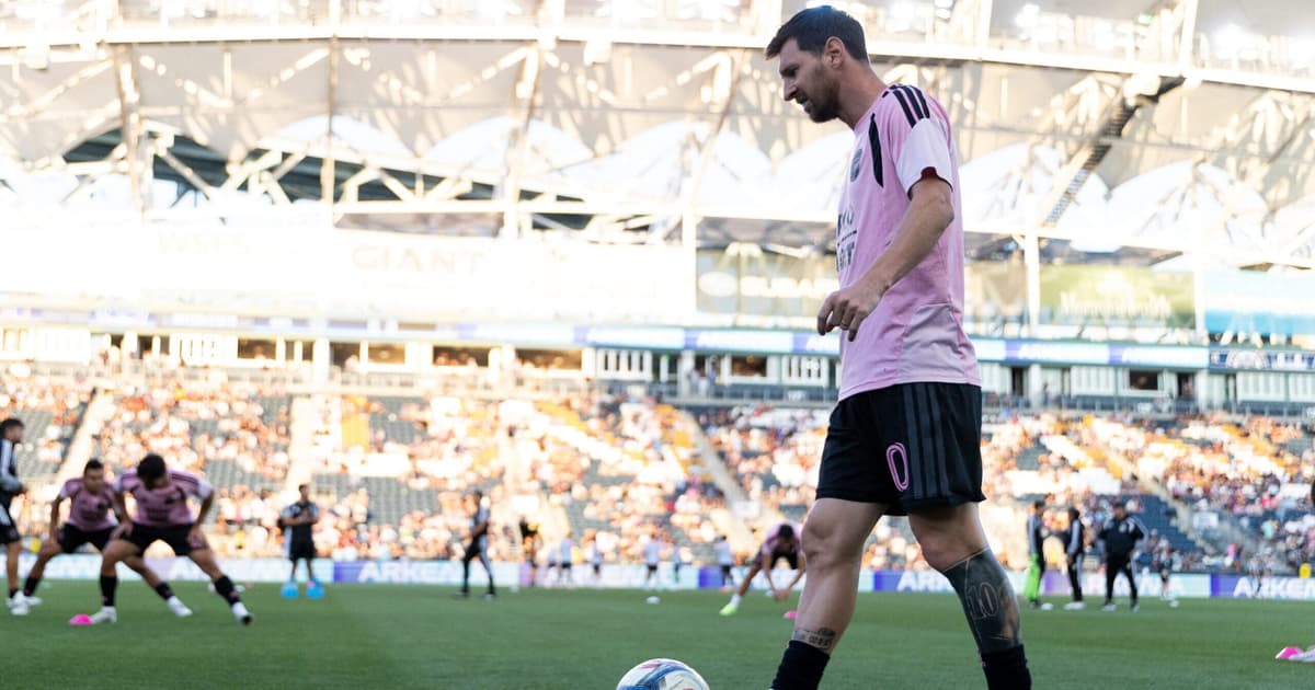 Messi anota golaço, e Inter Miami empata com Philadelphia Union na MLS