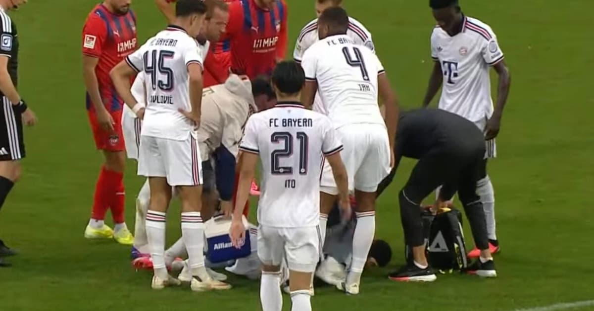 Musiala desmaia em campo pelo 2º jogo seguido na pré-temporada do Bayern de Munique; veja