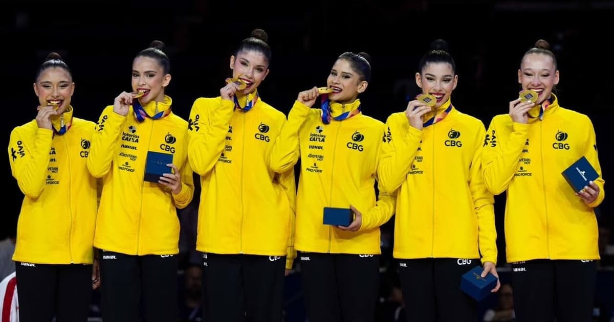 Brasil conquista ouro inédito no Mundial de ginástica rítmica