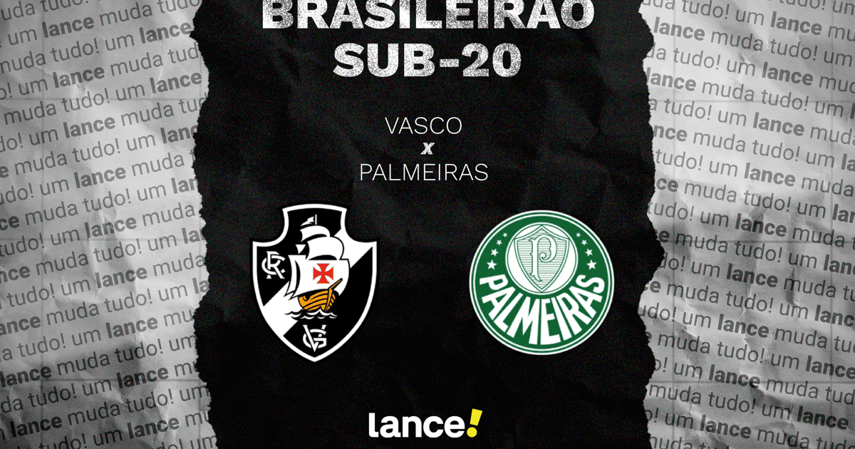 Vasco x Palmeiras: onde assistir e prováveis escalações do jogo pelo Brasileirão sub-20