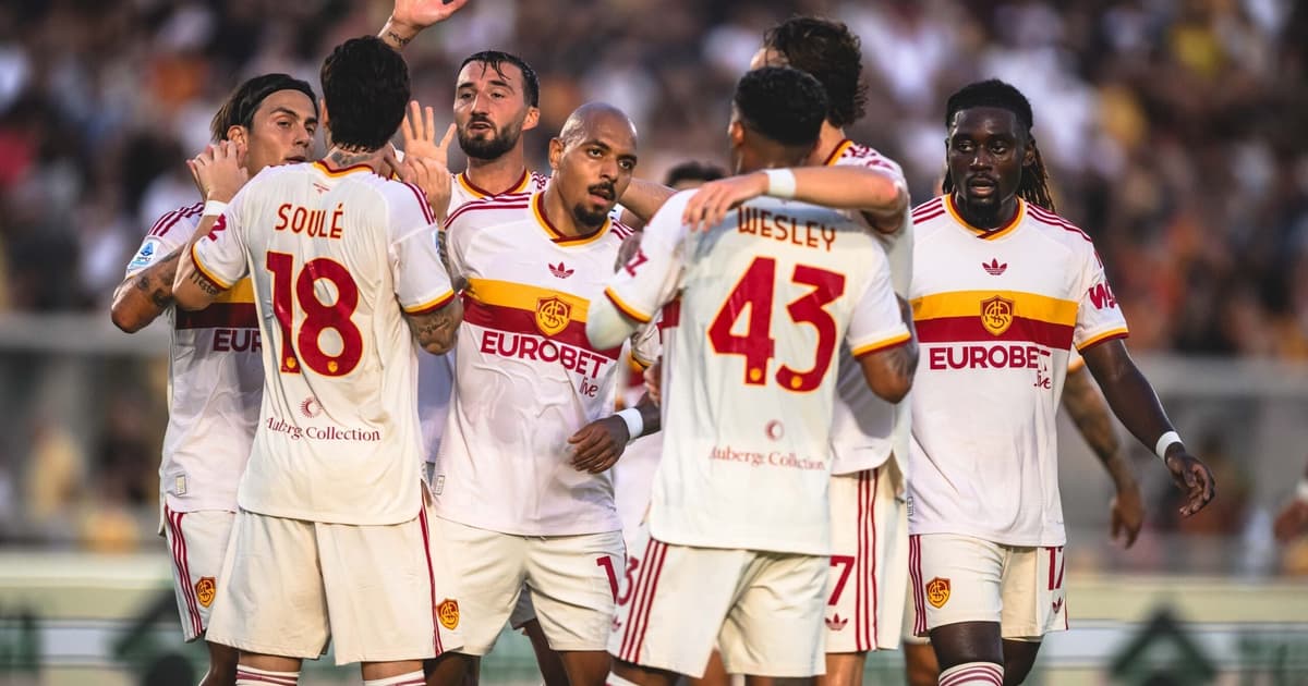 Com assistência de Wesley, Roma goleia Lecce fora de casa