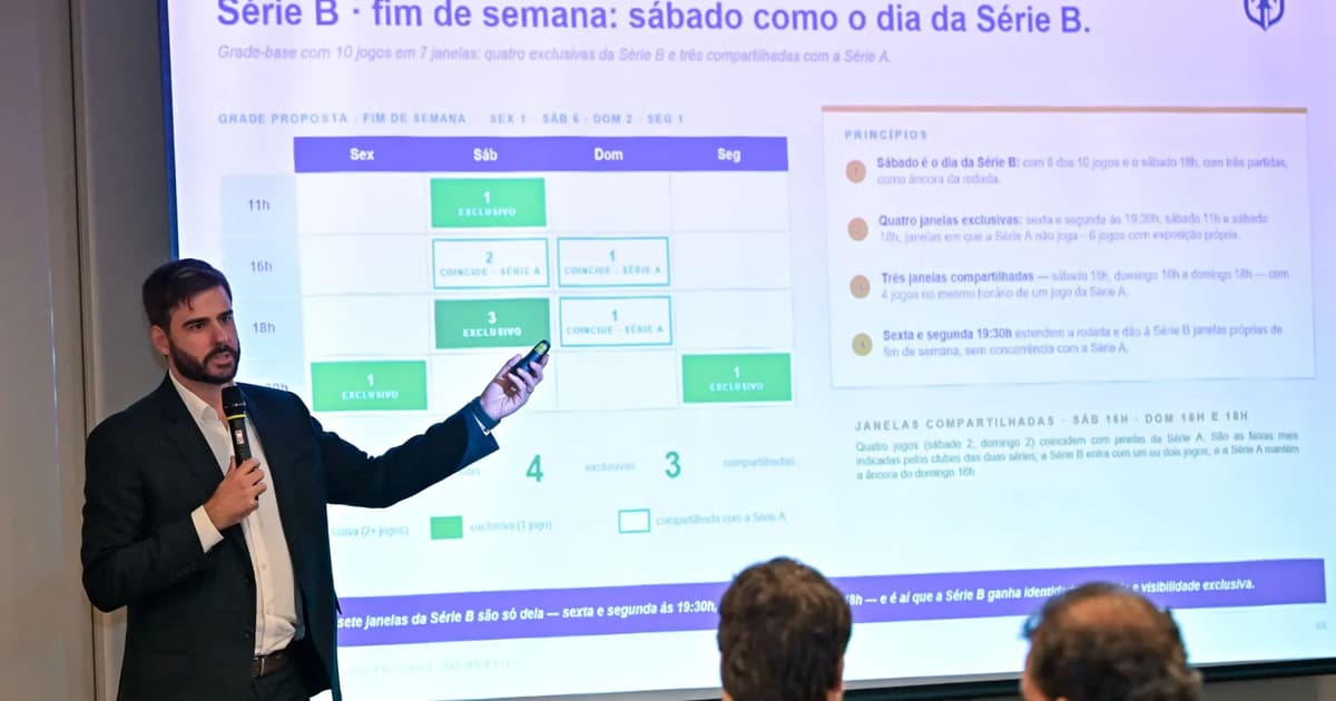 Clubes definem horários padronizados para o Brasileirão a partir de 2027