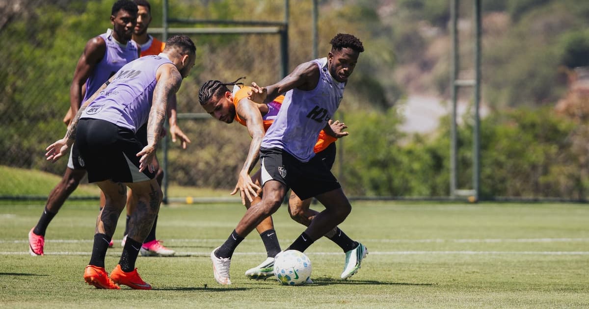 Atlético intensifica treinos visando jogo atrasado contra o Bragantino
