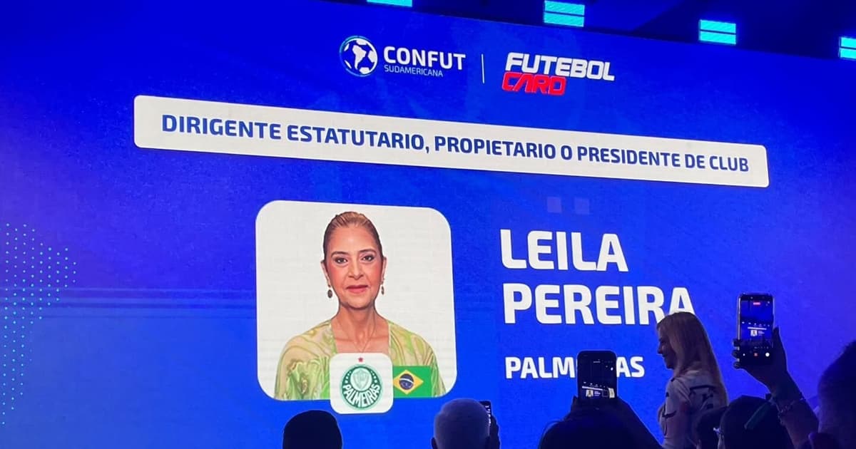 Leila, do Palmeiras, desbanca Bap, do Fla em prêmio internacional