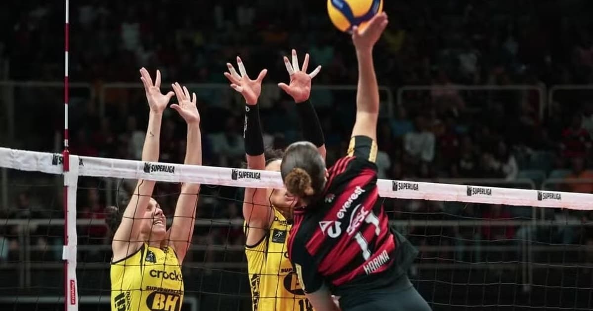 Sesc Flamengo x Dentil Praia Clube: acompanhe em tempo real o jogo pela Copa Supervôlei