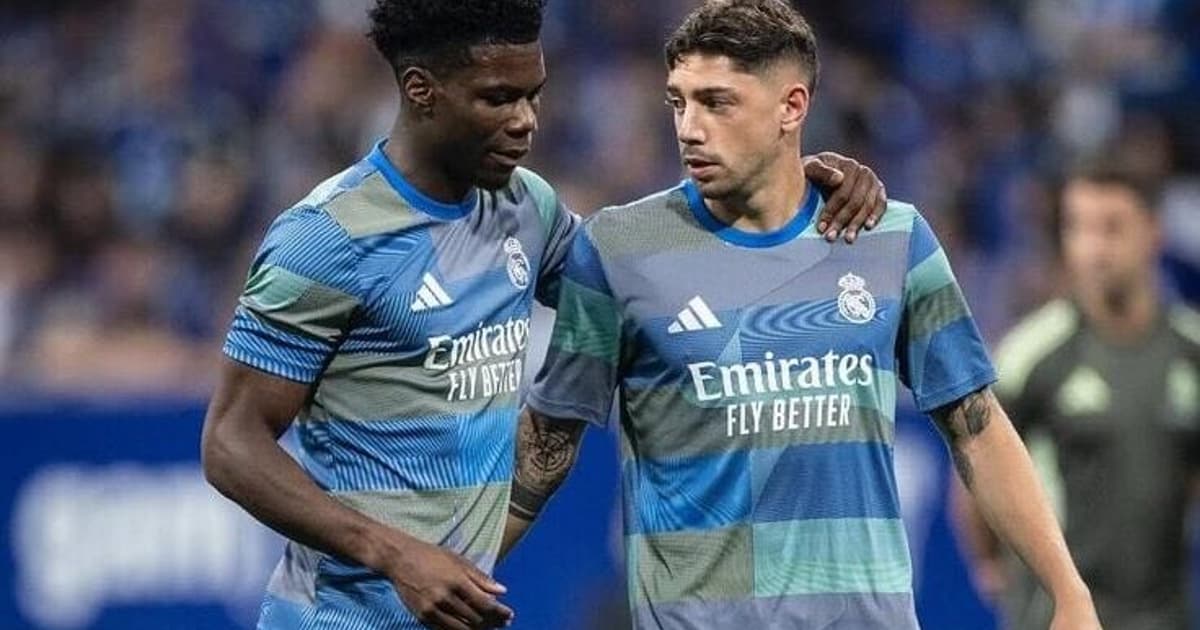 Photo: lance.com.br Valverde e Tchouaméni pelo Real Madrid (Foto: Reprodução/X)