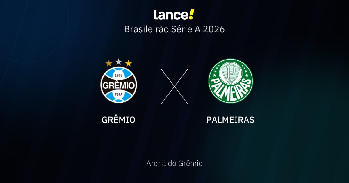 Grêmio x Palmeiras: onde assistir, horário e escalações