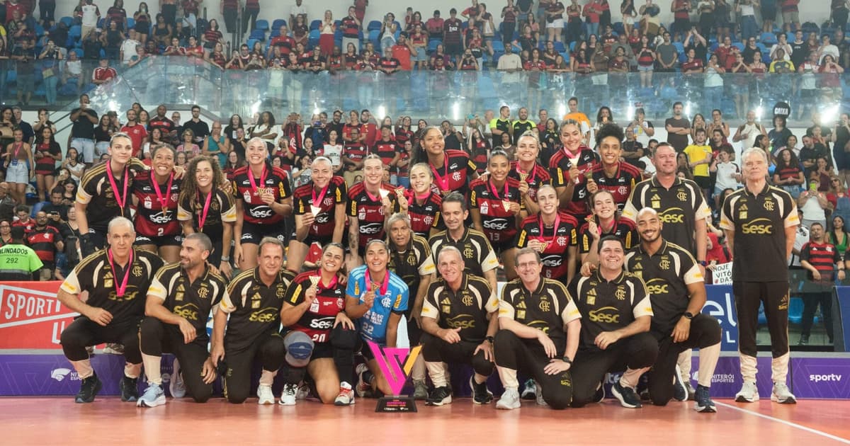 Sesc Flamengo conquista a Copa Supervôlei ao vencer o Praia Clube na decisão
