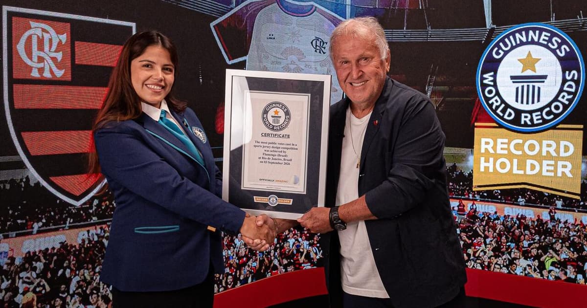 Flamengo entra para o Guinness Book com o Manto da Nação