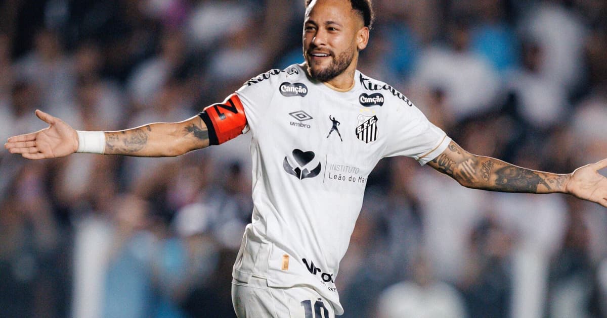 Neymar volta com gols e consolida vice-liderança ofensiva no Santos