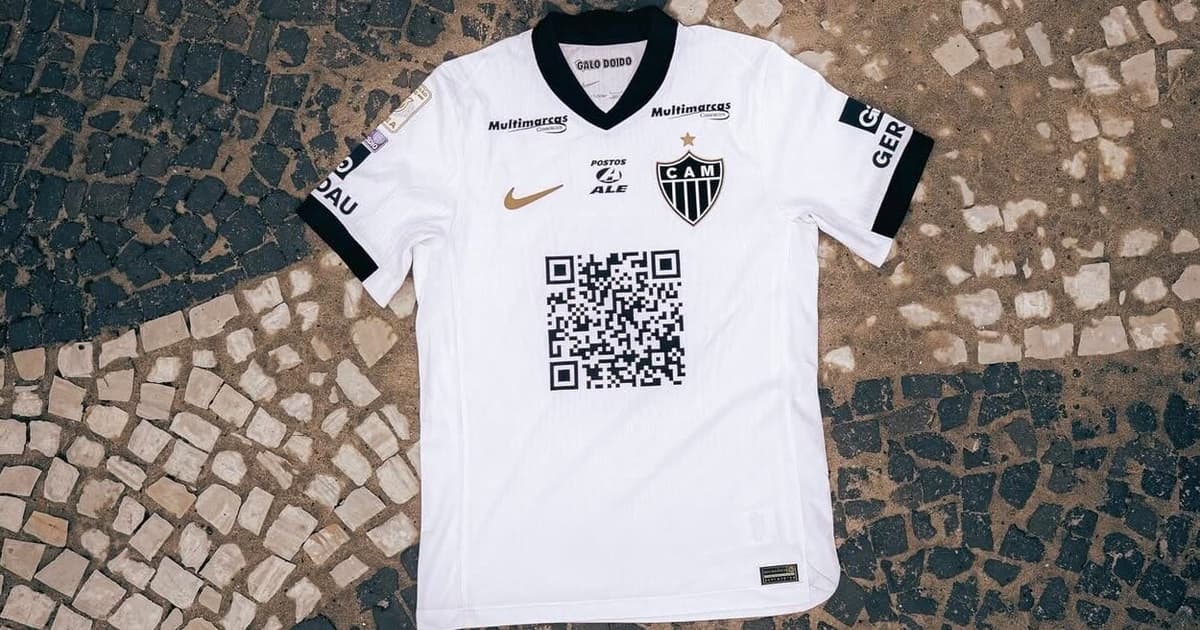 entenda — Atlético faz ação especial e terá 'QR Code gigante' na camisa diante do Flamengo