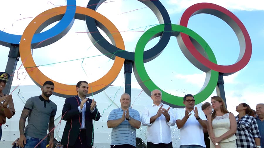 Com presença de Gabigol, Arena da Amazônia lança 'Anéis Olímpicos