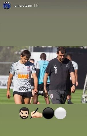 Romero faz publicação enigmática assistindo jogo do Corinthians