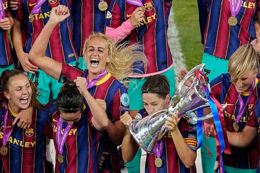 Virada no segundo tempo dá título da Champions League feminina ao Barcelona