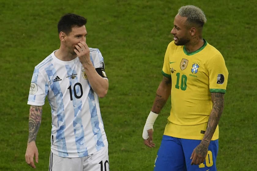 Argentina x Brasil - Messi e Neymar