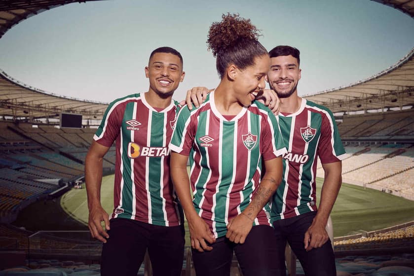 Nova camisa do Fluminense - uniforme 1 - André e Martinelli