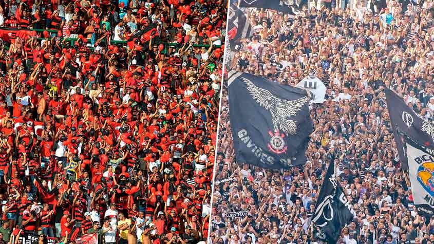 Torcida Flamengo e Corinthians