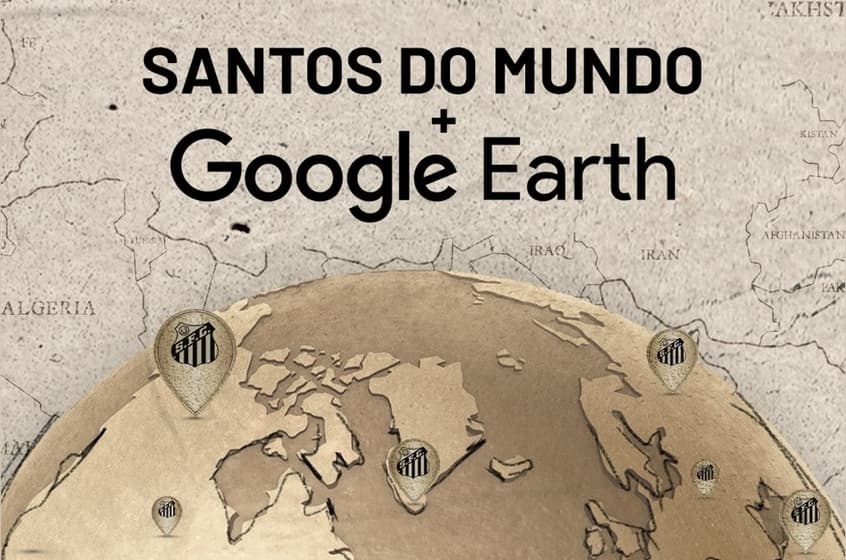 Santos e Google Earth