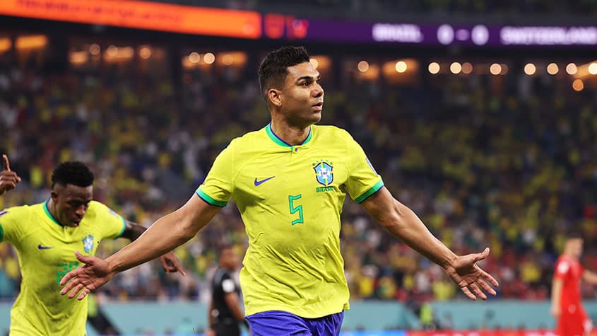 Brasil x Suíça: onde rever jogo da Copa e os gols de Vini Jr. e Casemiro