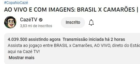 Quem é Casimiro? Conheça o streamer que bate recordes em lives de jogos do  Brasil na Copa do Mundo - Lance!