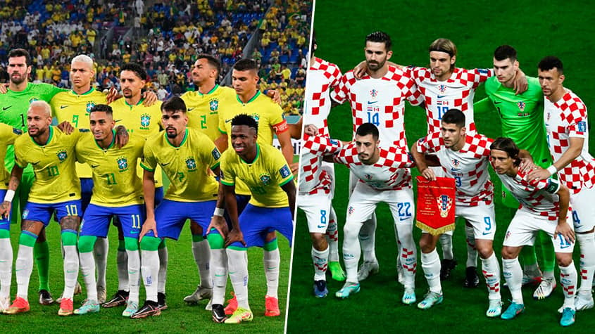 Montagem Brasil x Croacia