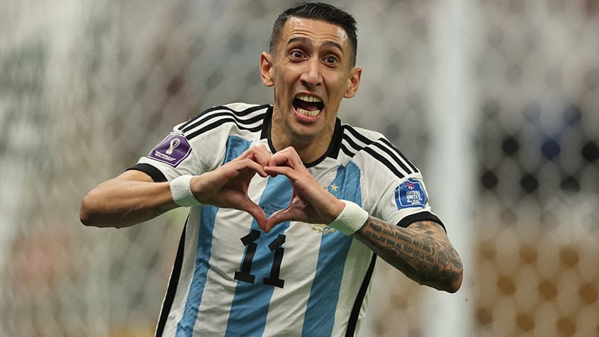 Copa 2022: Di María se emociona após marcar pela Argentina na final