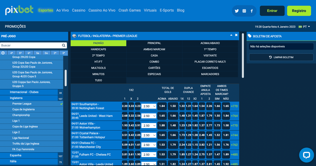 APOSTAS de FUTEBOL na PIXBET - VALE a PENA APOSTAR NESTE SITE?, PixBet  Casas de Apostas