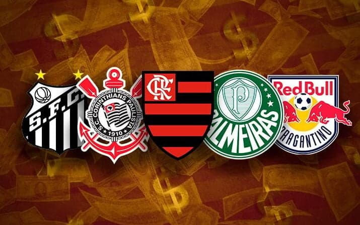 Futebol: estes são os 20 clubes que mais faturam no Brasil