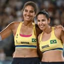 Ana Patrícia e Duda comemoram vitória nas Olimpíadas de Paris