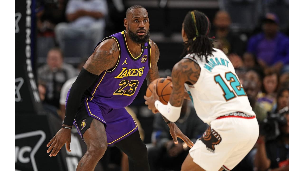 Muito pequeno? LeBron James provoca Ja Morant em derrota do Lakers