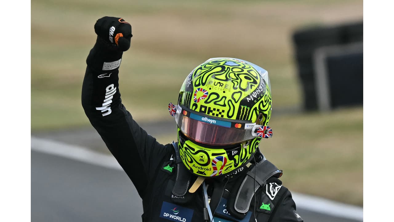 Chuva e emoção: as imagens do GP da Inglaterra de Fórmula 1