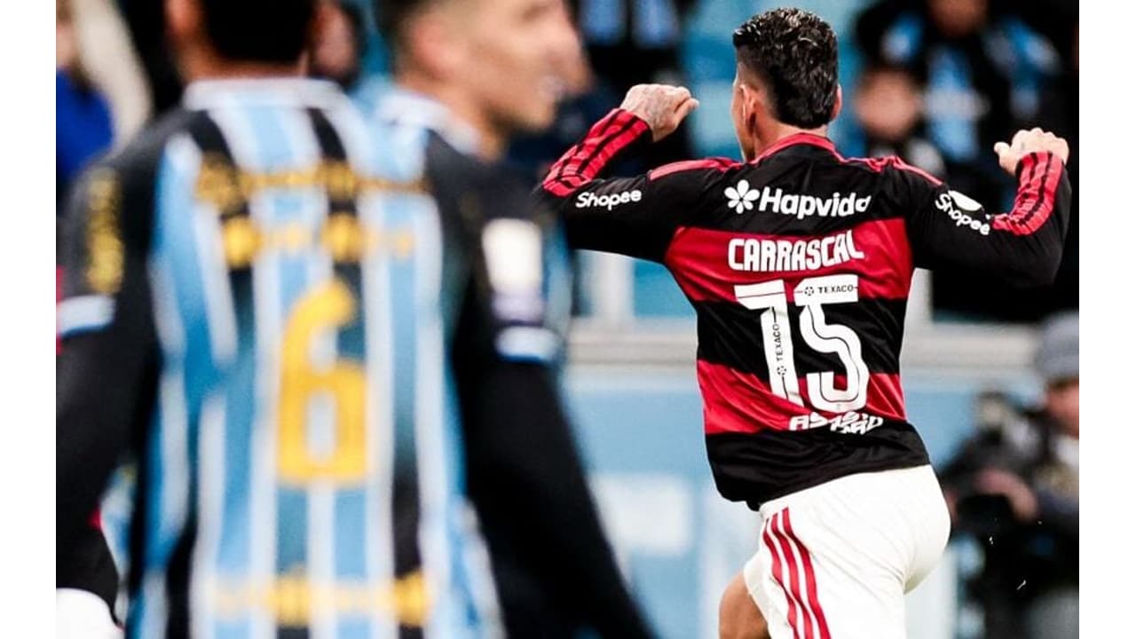 Carrascal Brilha e Celebra Vitória Estratégica do Flamengo Contra o Grêmio
