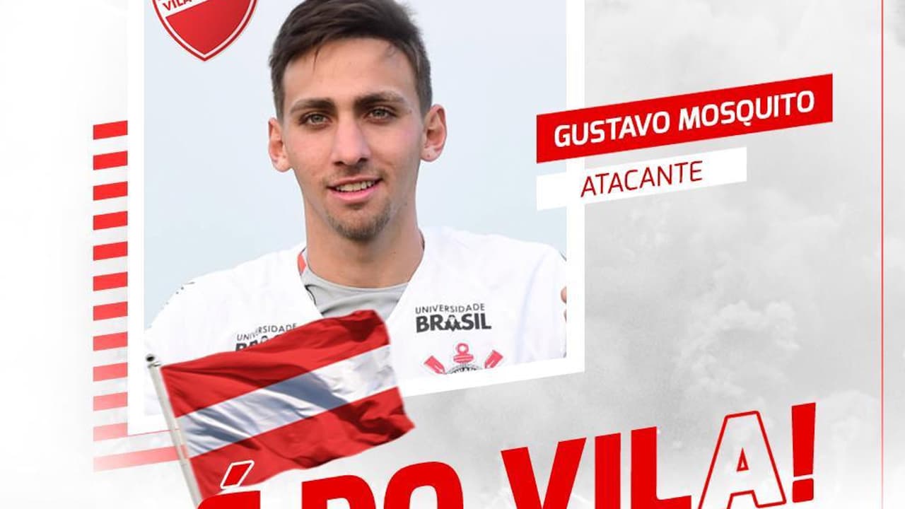 Corinthians empresta atacante Gustavo Mosquito ao Vila Nova