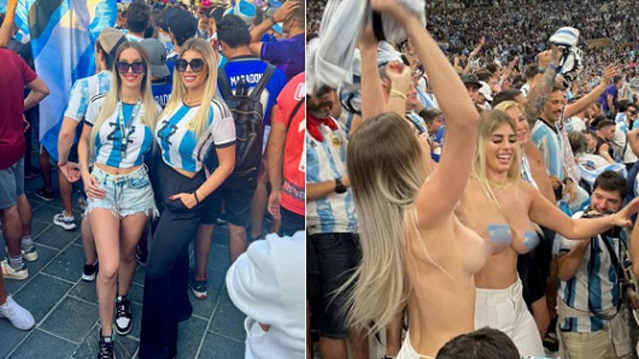 Quem são as torcedoras da Argentina que fizeram topless na final da Copa do  Mundo do Qatar - Lance!