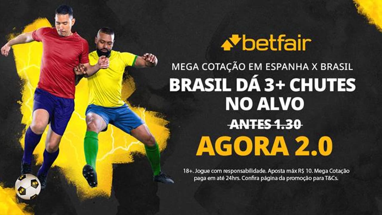 Supercotação da Betfair: 4.0 para o Brasil vencer o Paraguai