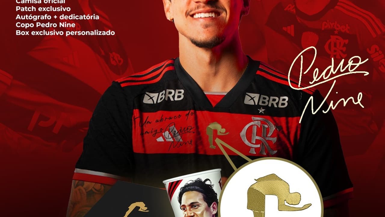 Nova camisa do Flamengo presta homenagem a Pedro; confira as fotos.