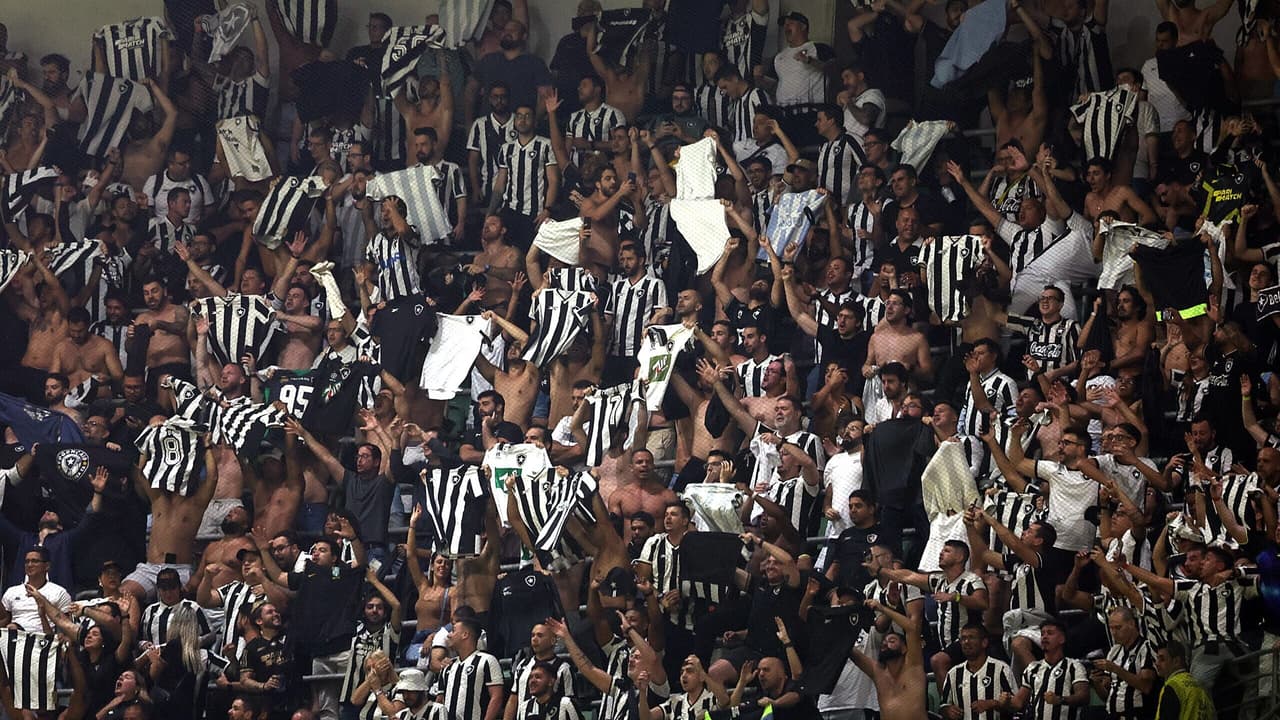 Provocação da Torcida do Botafogo à Torcida do Palmeiras no Allianz Parque