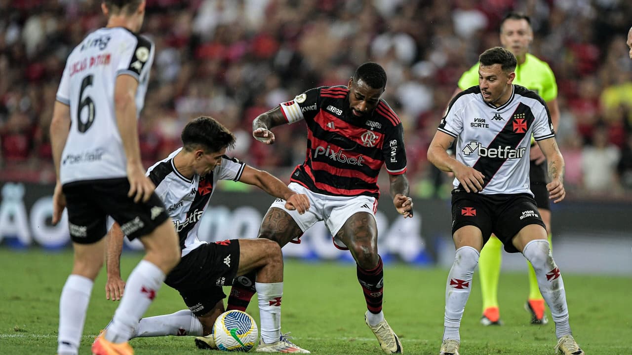 Destaque de Gerson e Coutinho no empate entre Flamengo e Vasco.