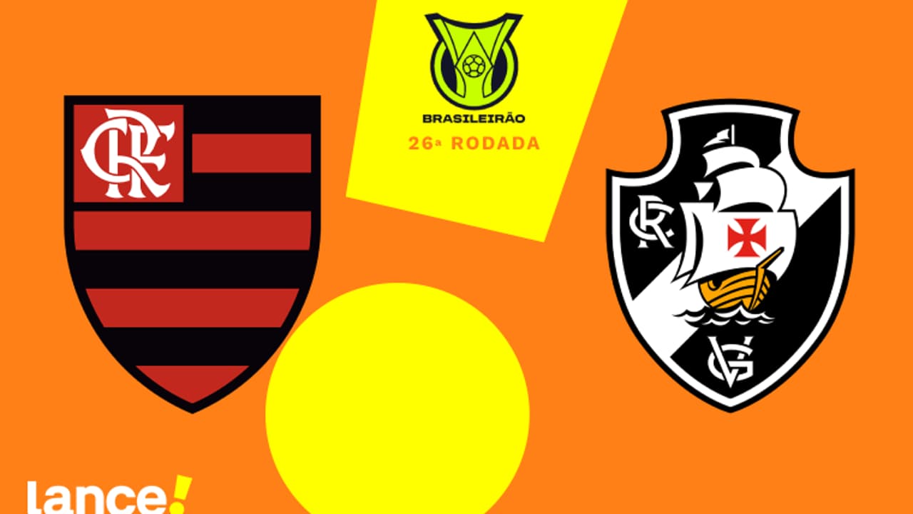 Flamengo x Vasco: transmissão, horário e escalações no Brasileirão.