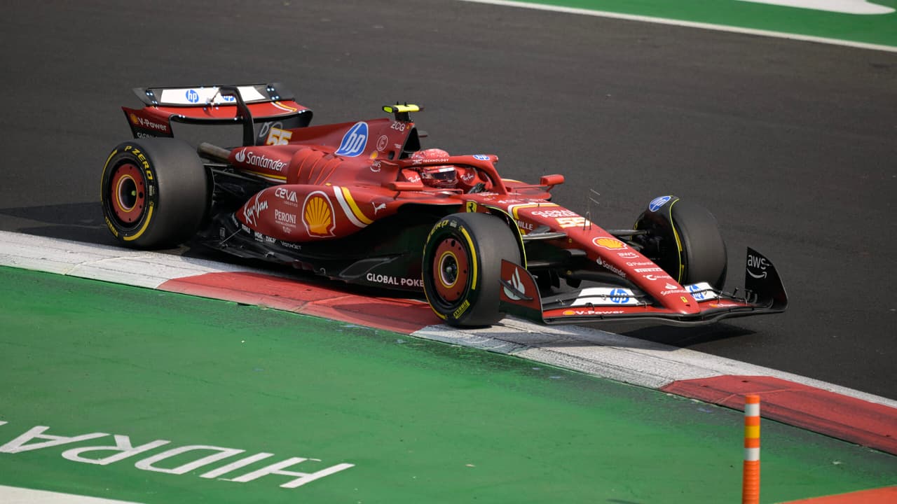 Sainz muestra la fortaleza de Ferrari y logra la pole en el GP de F1 Ciudad de México