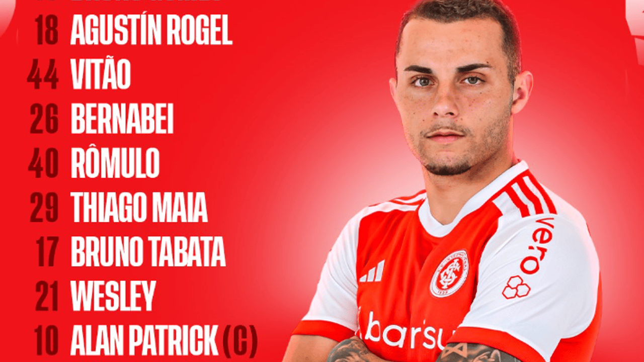 Internacional revela time alterado para duelo diante do Flamengo no Brasileirão.