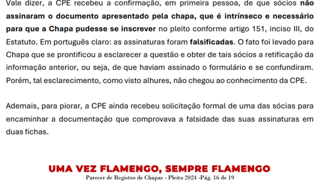 Suspeita de Fraude Impede Chapa de Wallim Vasconcellos de Prosseguir no Processo.