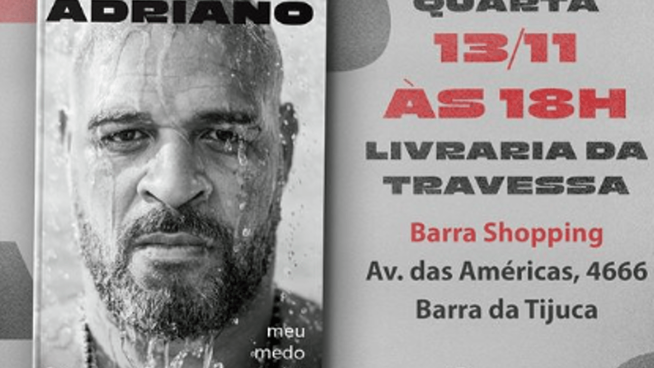 Adriano, Ídolo do Flamengo, Anuncia Lançamento de Biografia com Sessão de Autógrafos.